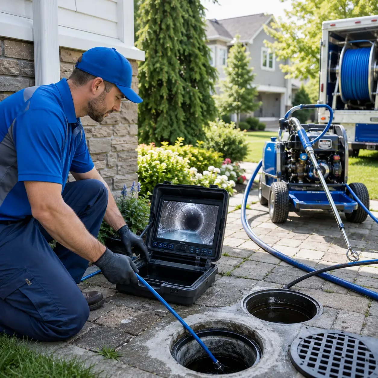 Outdoor drain cleaning professionals serving Sims, IL