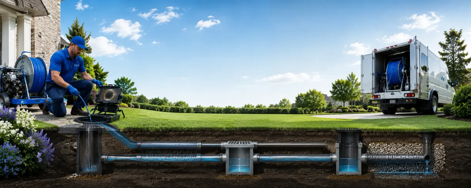 Outdoor drain cleaning information for Sims, IL